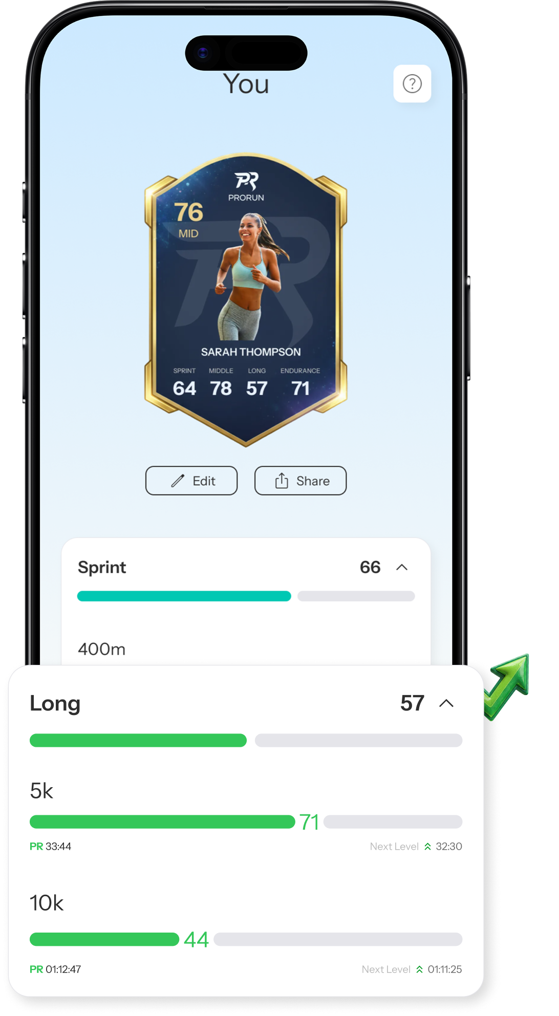 Running identity mockup phone